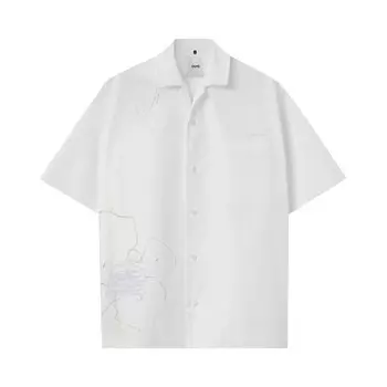 Рубашка OAMC Kurt Shirt Off White, кремовый