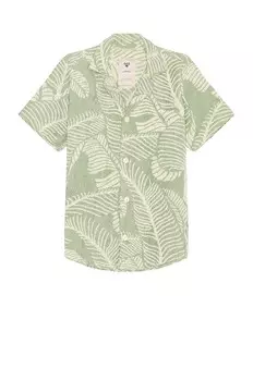 Рубашка Oas Banana Leaf Cuba Terry, зеленый