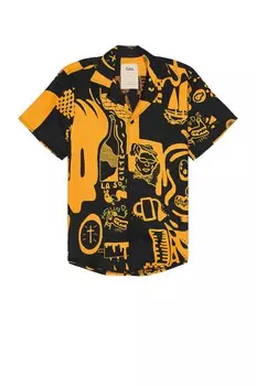 Рубашка Oas Krispy Night Cuba Linen, черный