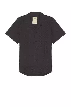 Рубашка Oas Nearly Black Cuba Waffle, цвет Nearly Black