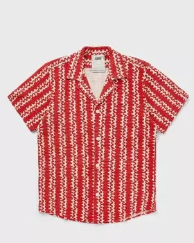 Рубашка Oas Red Scribble Cuba Net Shirt, красный