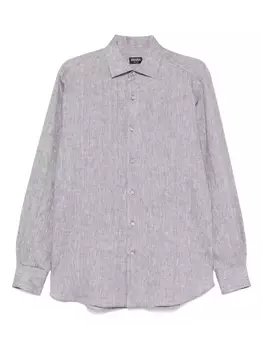 Рубашка Oasi Lino Zegna, серый