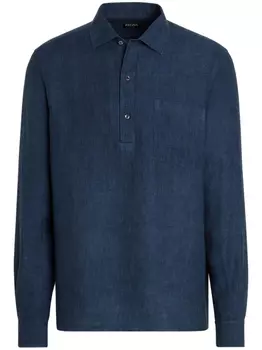 Рубашка Oasi Lino Zegna, синий