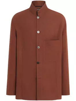 Рубашка Oasi Zegna, коричневый