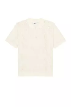 Рубашка Obey Rolling Button Up Polo, цвет Unbleached