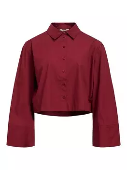 Рубашка OBJECT Blouse, цвет crimson