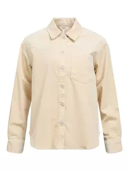 Рубашка OBJECT Blouse OBJLiva, бежевый