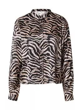 Рубашка OBJECT Blouse OBJSPINE, черный