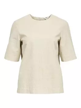Рубашка OBJECT, цвет mottled beige