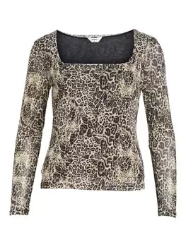 Рубашка OBJECT, цвет Taupe/Greige