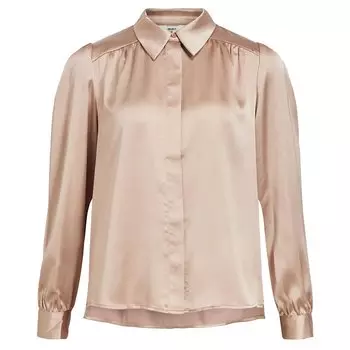 Рубашка Object Sateen, бежевый