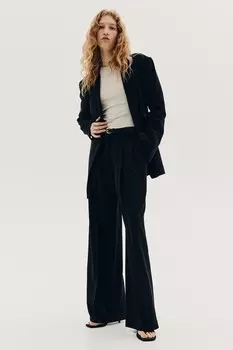 Рубашка облегающая фигуру H&M, бежевый