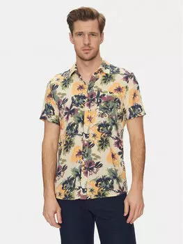 Рубашка облегающего кроя 20718224 Blend, бежевый