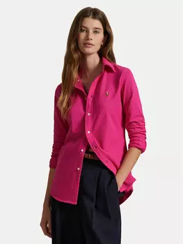 Рубашка облегающего кроя 211924258017 Polo Ralph Lauren, розовый