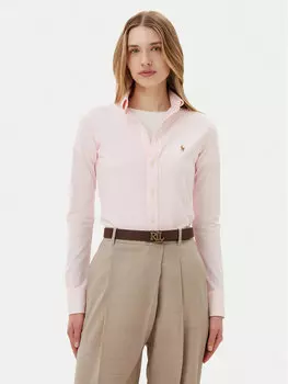 Рубашка облегающего кроя 211924258018 Polo Ralph Lauren, розовый