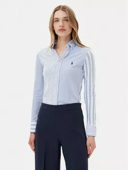 Рубашка облегающего кроя 211965102002 Polo Ralph Lauren, синий