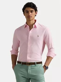 Рубашка облегающего кроя 710932545012 Polo Ralph Lauren, розовый