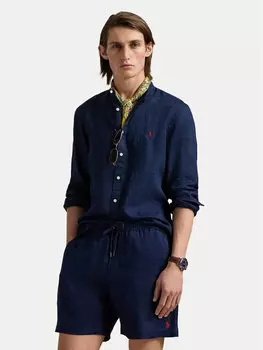 Рубашка облегающего кроя 710968925002 Polo Ralph Lauren, синий