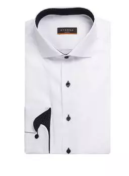 Рубашка облегающего кроя Eterna, белый