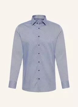 Рубашка облегающего кроя Eterna, синий
