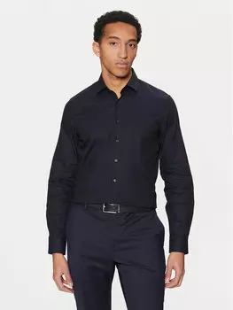 Рубашка облегающего кроя K10K113840 Calvin Klein, синий