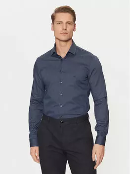 Рубашка облегающего кроя K10K113844 Calvin Klein, синий