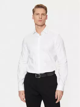 Рубашка облегающего кроя K10K113851 Calvin Klein, белый