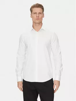 Рубашка облегающего кроя K10K114298 Calvin Klein, белый