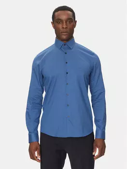 Рубашка облегающего кроя K10K114298 Calvin Klein, синий