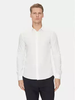 Рубашка облегающего кроя K10K114299 Calvin Klein, белый