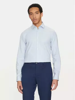 Рубашка облегающего кроя K10K114307 Calvin Klein, голубой