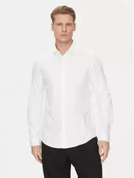 Рубашка облегающего кроя K10K114310 Calvin Klein, белый