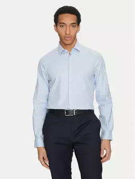 Рубашка облегающего кроя K10K114310 Calvin Klein, голубой
