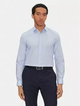 Рубашка облегающего кроя K10K114312 Calvin Klein, синий
