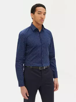 Рубашка облегающего кроя K10K114313 Calvin Klein, синий