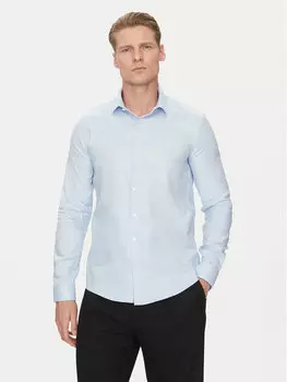 Рубашка облегающего кроя K10K114316 Calvin Klein, синий