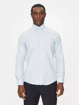 Рубашка облегающего кроя K10K114360 Calvin Klein, голубой