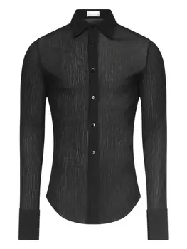 Рубашка облегающего кроя Ludovic de Saint Sernin, черный