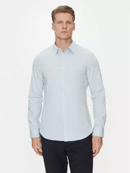 Рубашка облегающего кроя LV04LB145G Calvin Klein, голубой