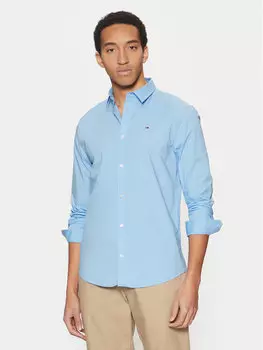 Рубашка облегающего кроя Original DM0DM04405 Tommy Jeans, синий