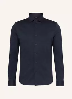 Рубашка облегающего кроя Reiss, синий