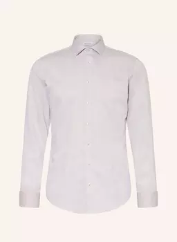 Рубашка облегающего кроя Seidensticker, бежевый