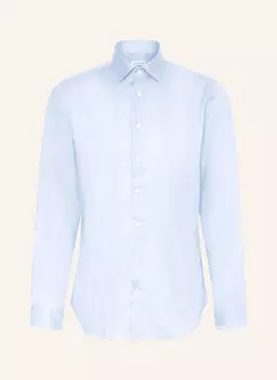 Рубашка облегающего кроя Seidensticker, голубой