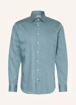 Рубашка облегающего кроя Seidensticker, синий