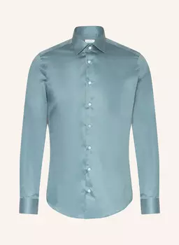 Рубашка облегающего кроя Seidensticker, синий