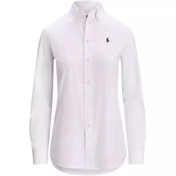 Рубашка облегающего кроя стретч Polo Ralph Lauren, белый
