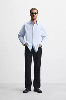 Рубашка облегающего кроя ZARA, цвет stripes