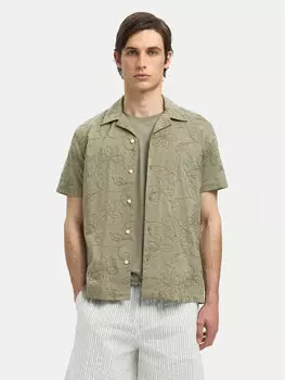 Рубашка обычного кроя 16097686 Selected Homme, зеленый