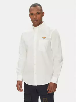 Рубашка обычного кроя 251CA1277CT3532 Aeronautica Militare, белый