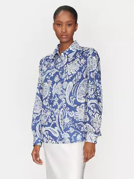 Рубашка обычного кроя Bonifico 541847 Luisa Spagnoli, синий